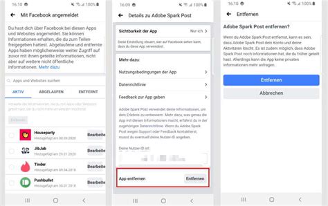 facebook spiele app löschen